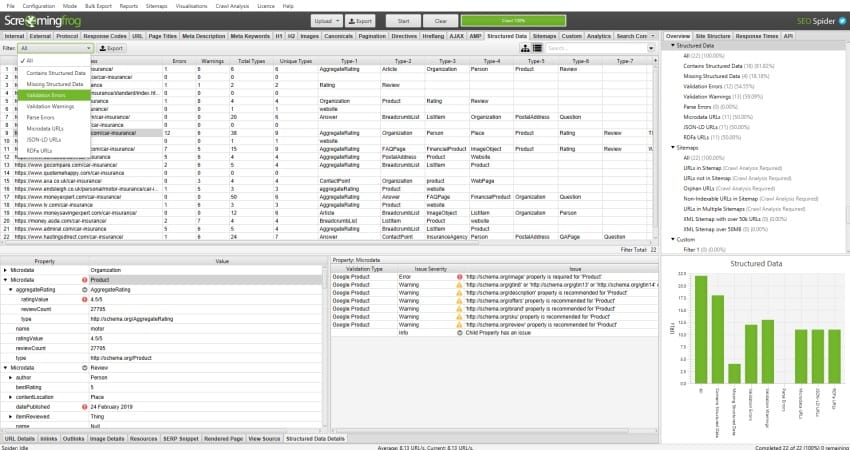 screaming-frog-structured-data-validation